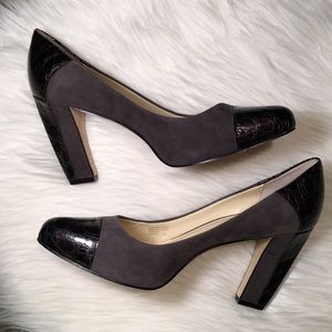 🎄 Franco Sarto Suede Pumps. Size 9